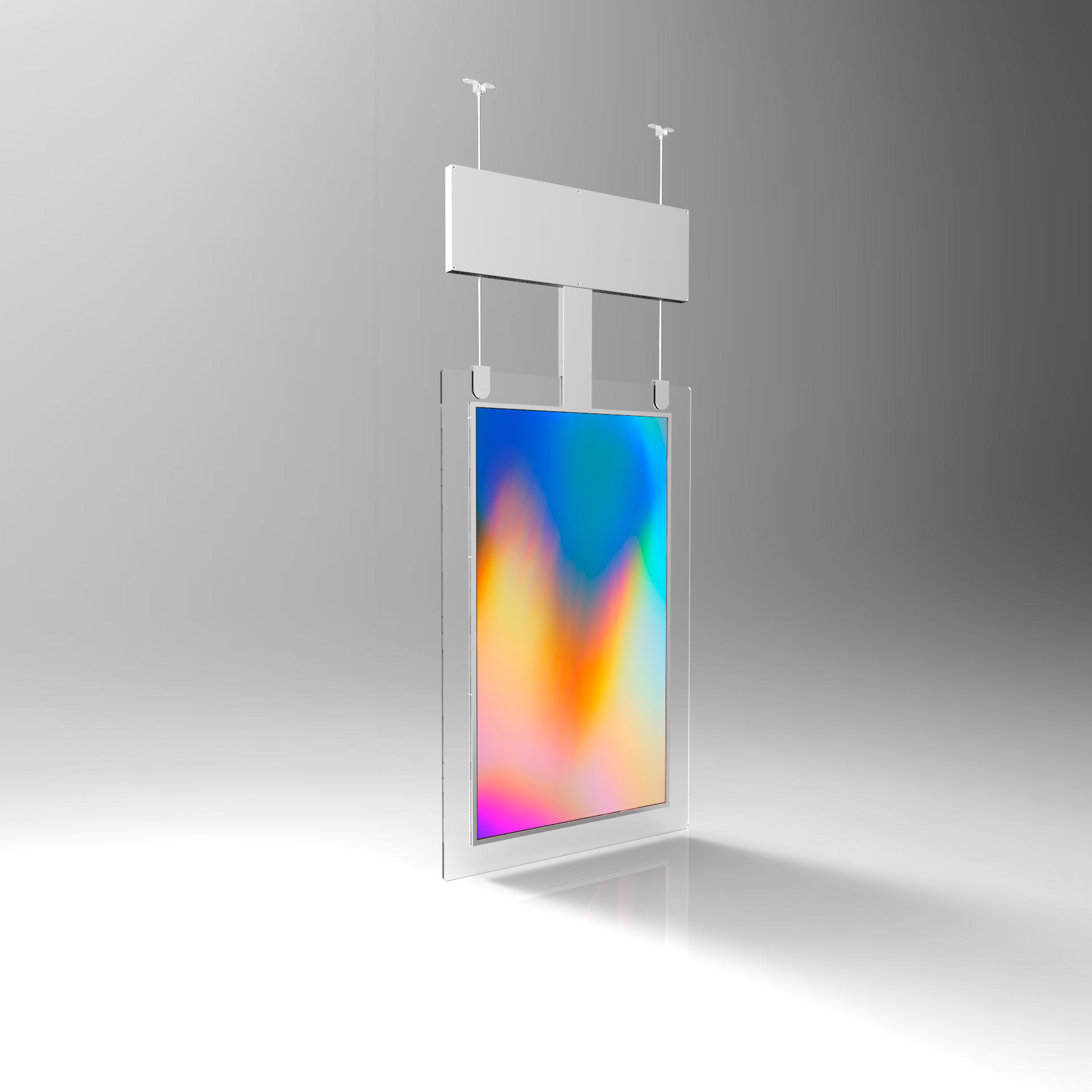 Ultra-thin ceiling double sides displays