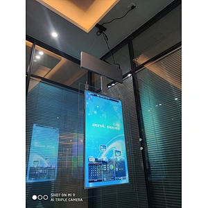 Ultra-thin ceiling double sides displays
