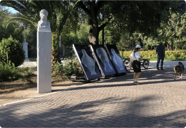 Outdoor Display for Greece Exhibition