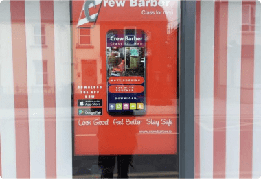 High brightness display for Retail