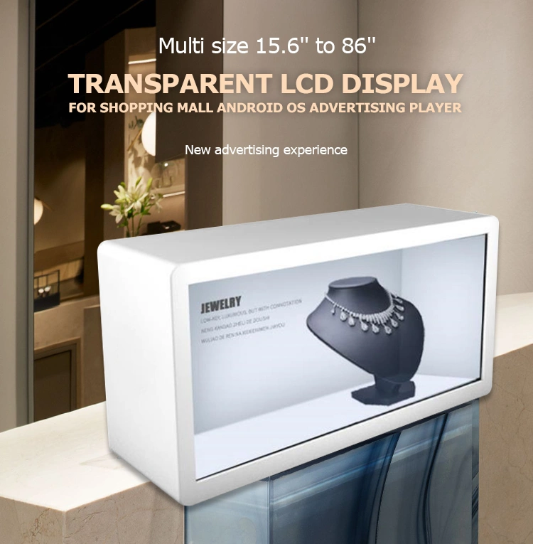 transparent lcd display box