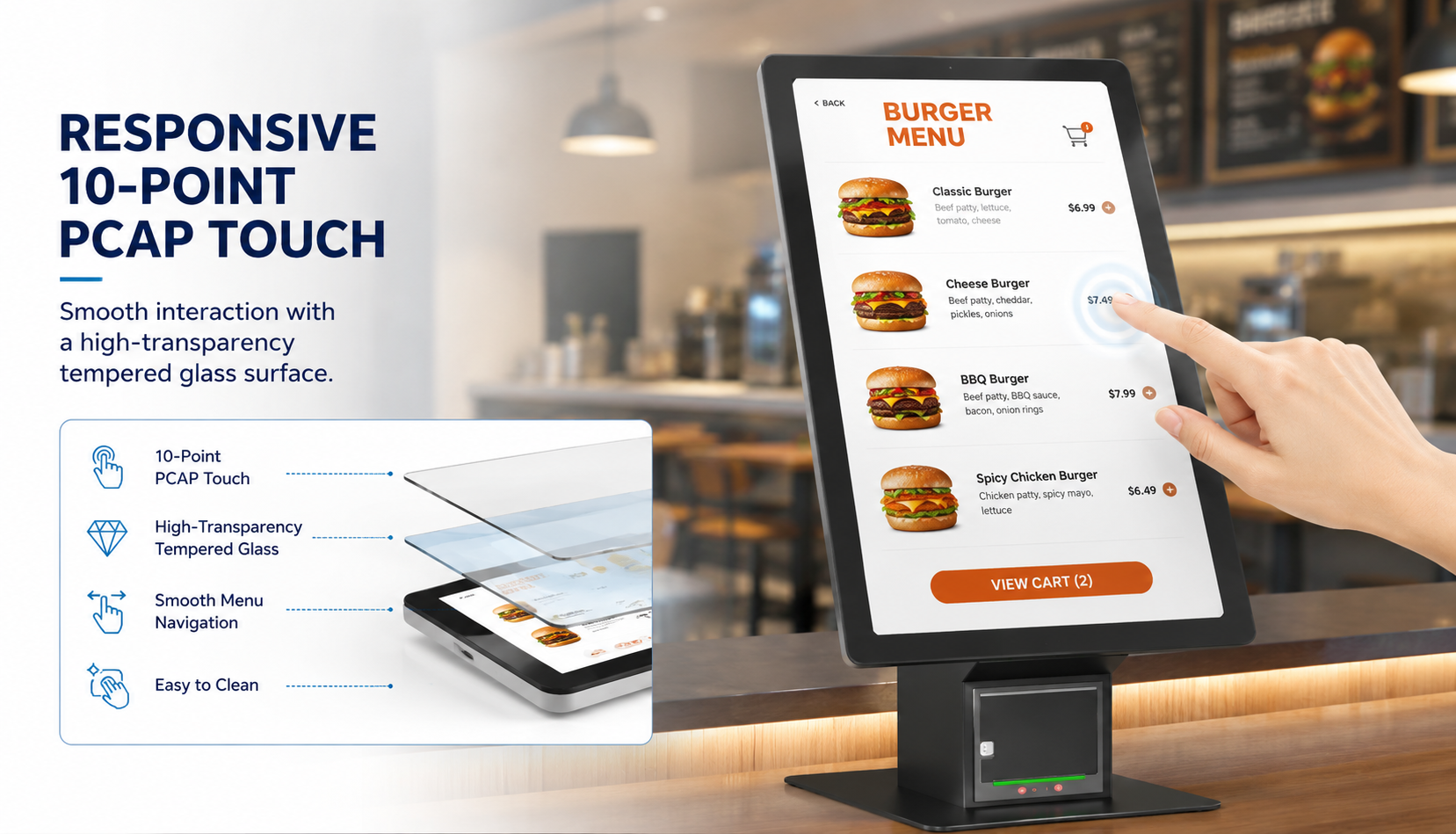 Fast-Food-Bestellkiosk Zahlungskioske - Fast-Food-Selbstbedienungskiosk 4