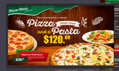 digital signage menu boards