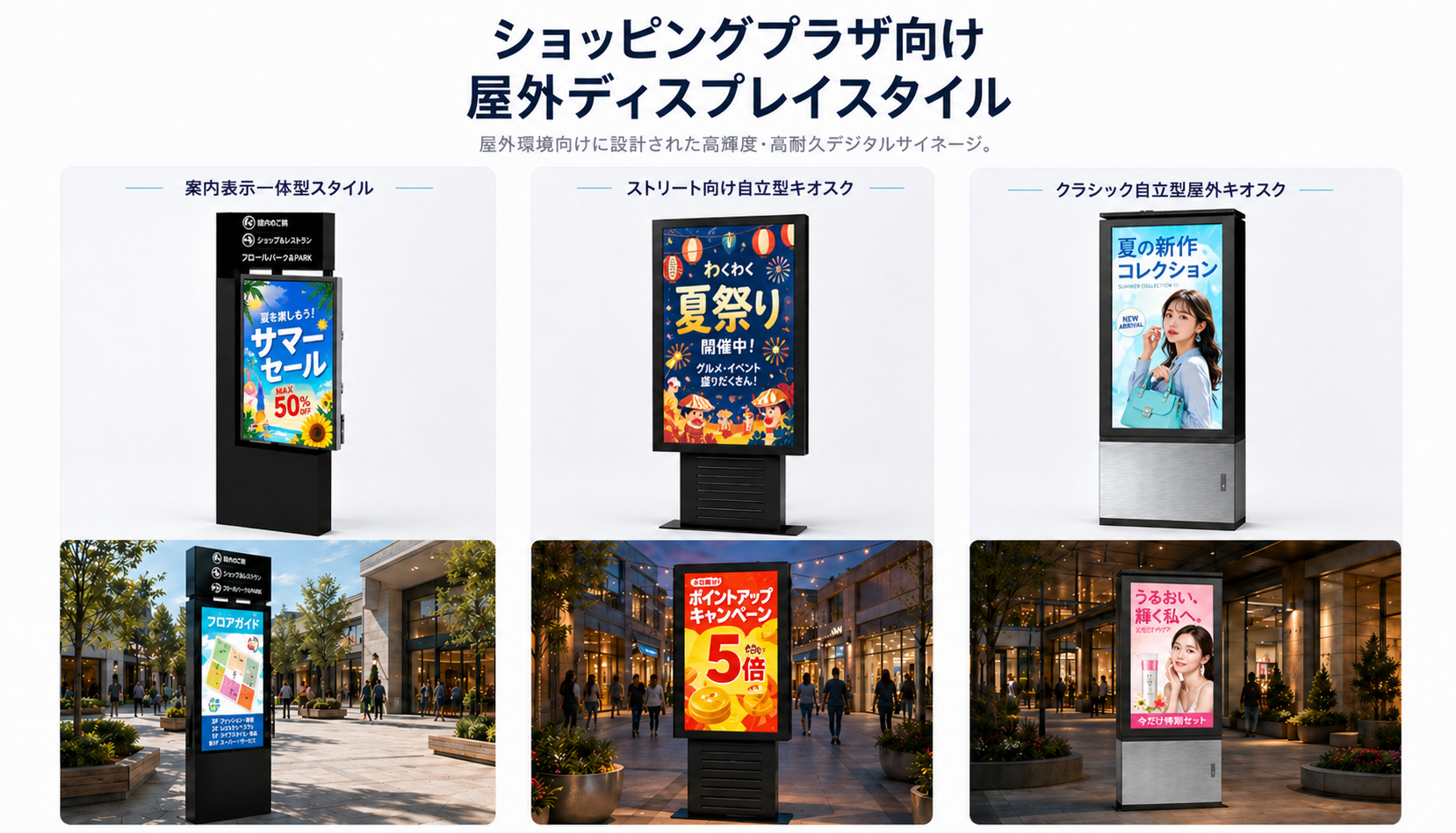Wayfinding 屋外 IP67 4000nits キオスク - 道案内屋外キオスク 8