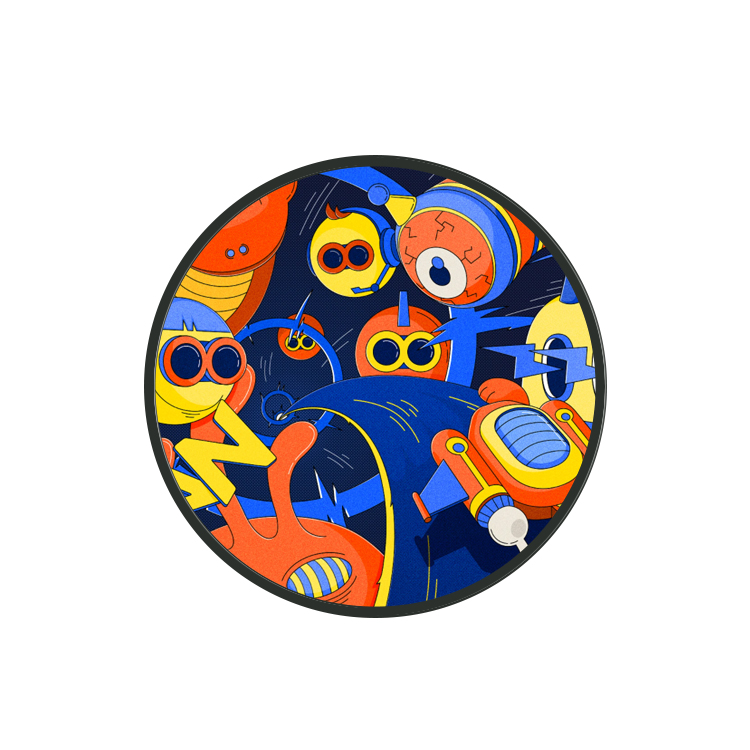 Round lcd displays