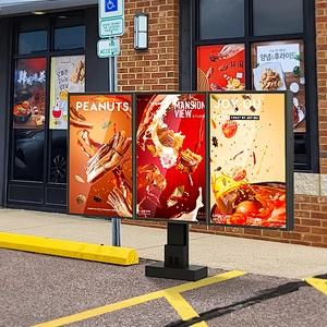Three Screens Outdoor QSR Drive-thru Menu Boards