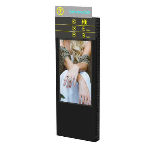 What is a wayfinding outdoor kiosk?