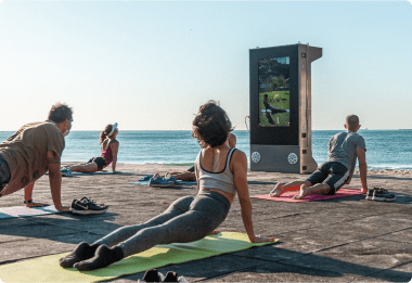 Outdoor Display for Hotel GYM