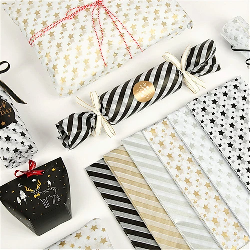 Hot foil gift wrapping paper