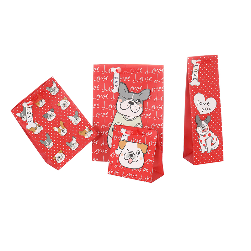 3D Valentine's Day Gift Bag Lovely Dog