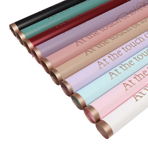 Solid color flower wrapping paper