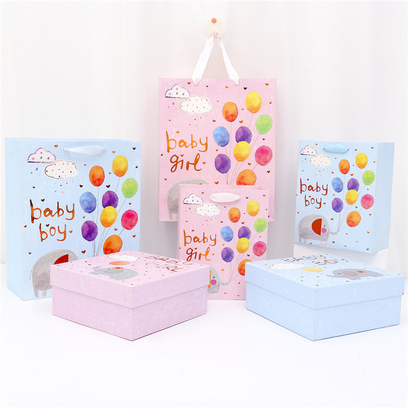 Foil Boy Baby Gift Box