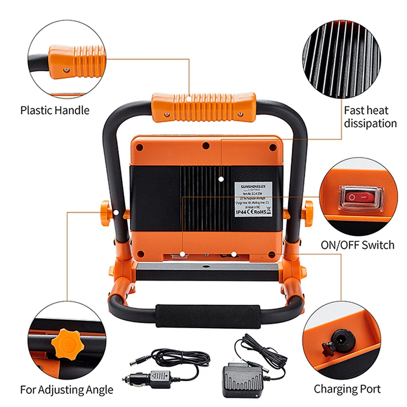 10W 20W 30W magnetic work light Foldable With Bar