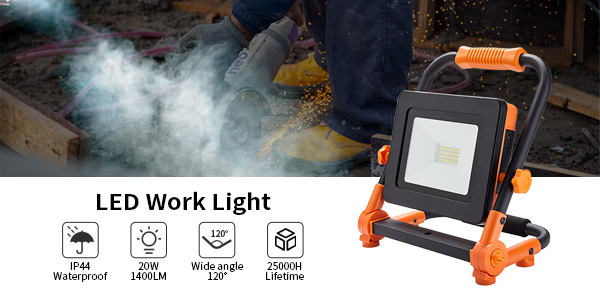 LED rechargeable work light with bar