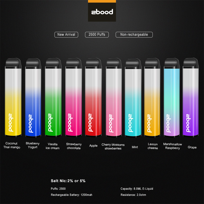zbood 2500 puffs disposable vape pen