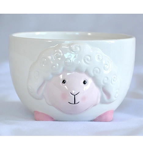 Unique Decorative Piece,Adorable Sheep Design,Glossy Finish