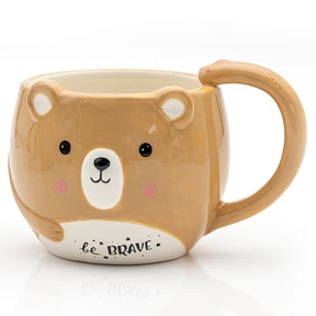 Bear-shaped Mug, Heavy Dolomite, Cute bear mug