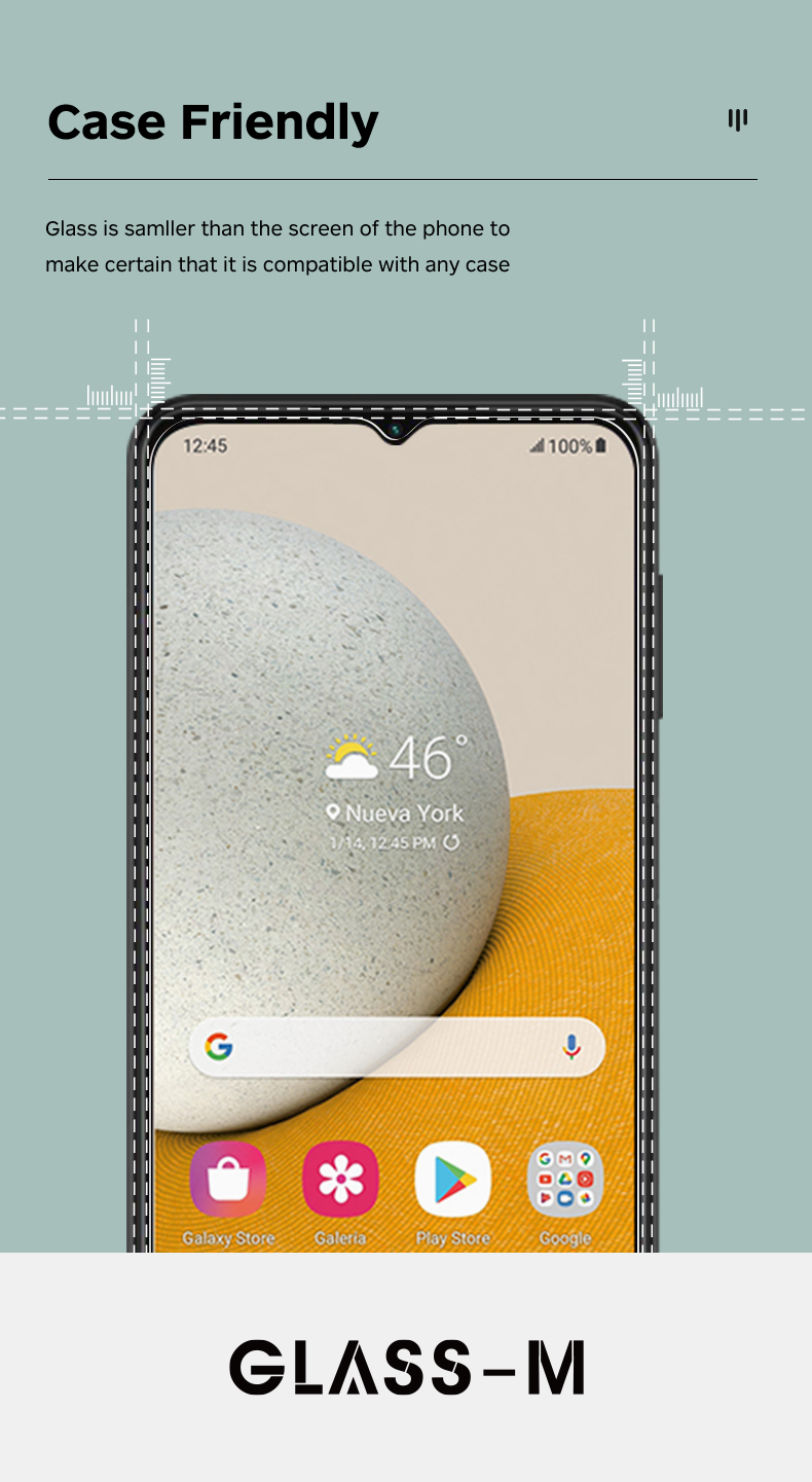 Samsung A13 HD tempered glass screen protector