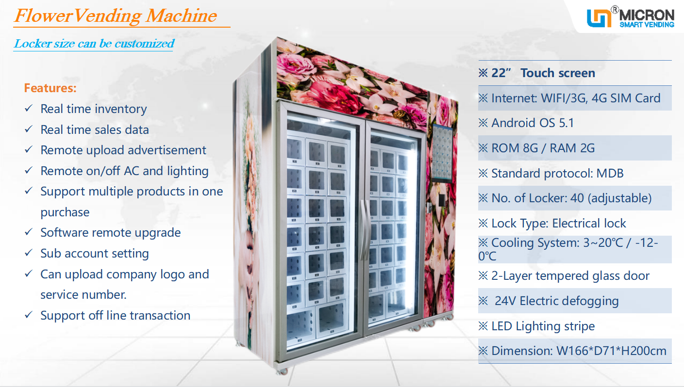 flower vending machine sale