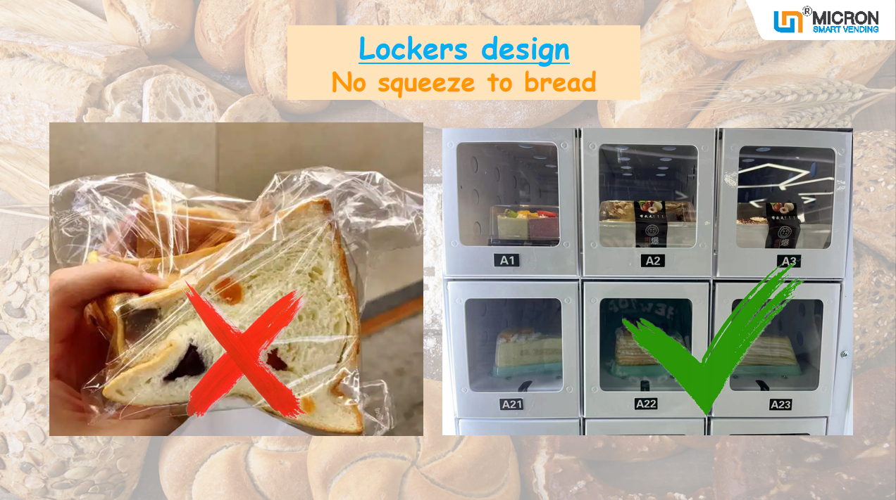 bread cake locker vending machine