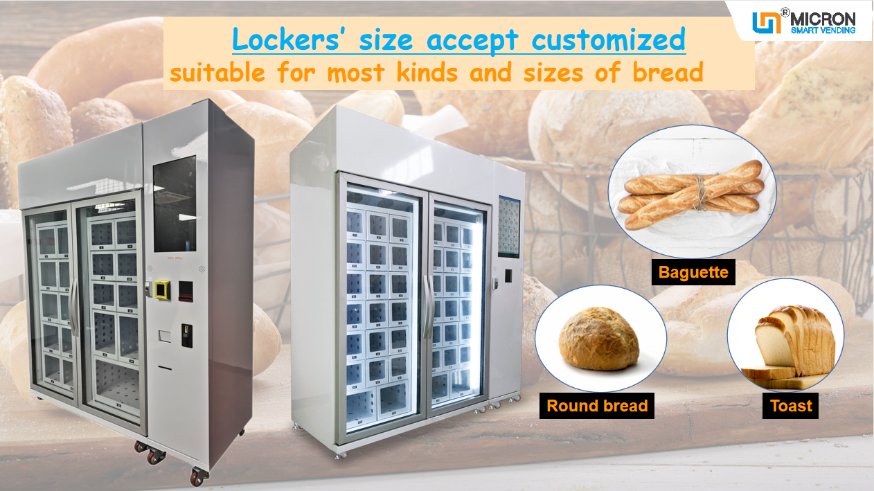 bread cake locker vending machine