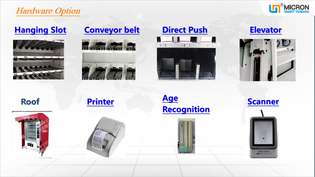qr code vending machine, big touch screen vending machine, cigarette vending machine, snack and drink vending machine
