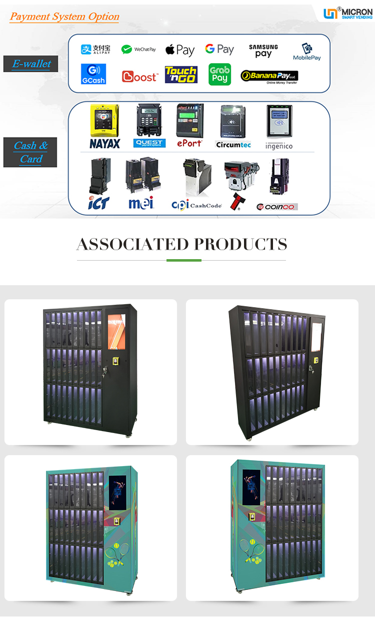 Custom stickers cup cake vending machine with elevator