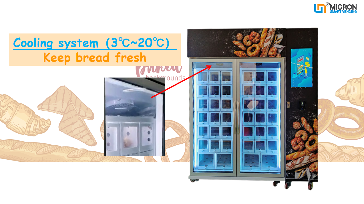 bread cake locker vending machine