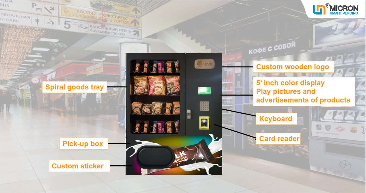 Mini vending machine, snack drink vending machine, e-cigarette vending machine