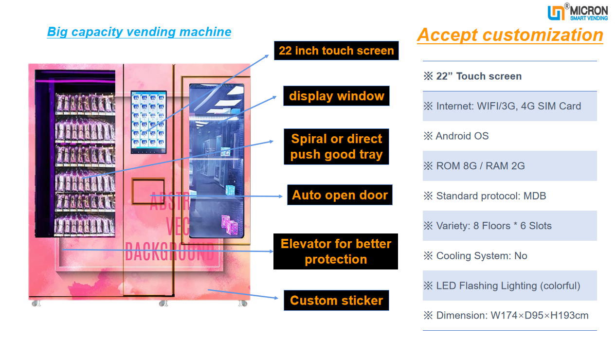 High end beauty vending machine, lipstick vending machine, mascara vending machine, makeup vending machine, nail vending machine