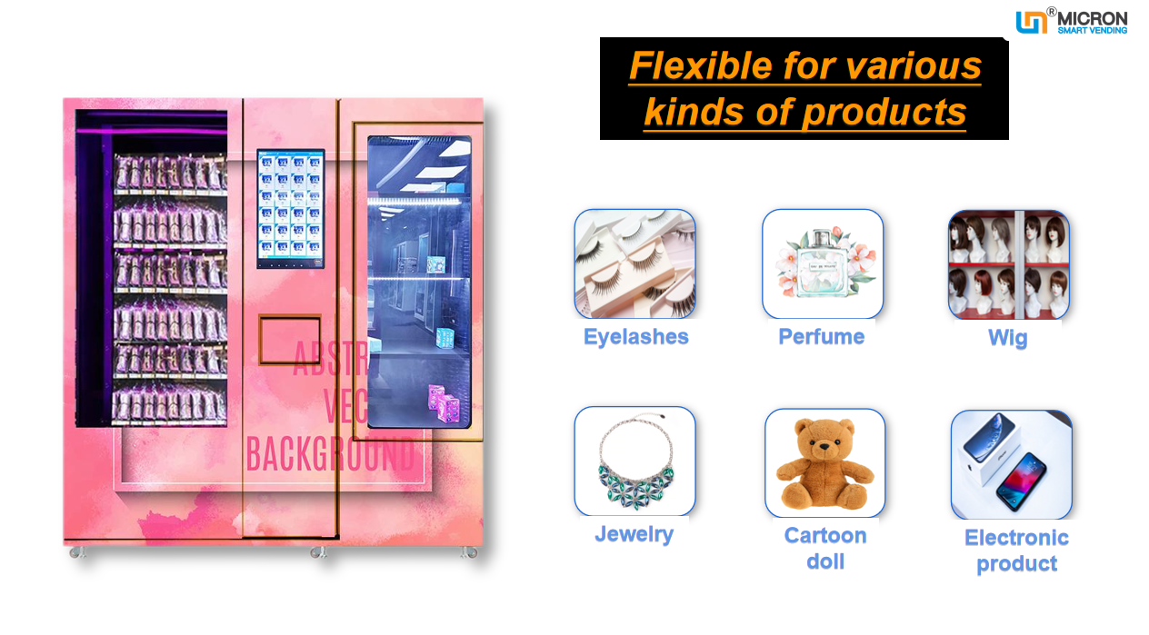 High end beauty vending machine, lipstick vending machine, mascara vending machine, makeup vending machine, nail vending machine