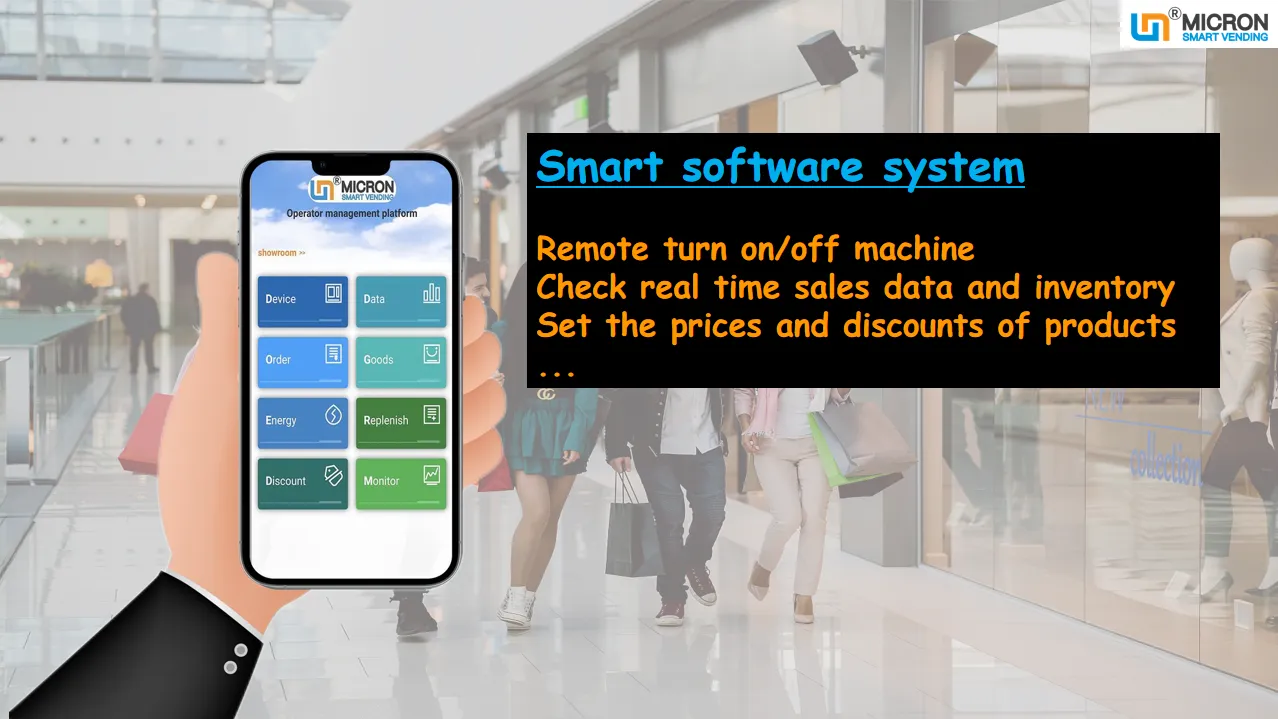 qr code vending machine, big touch screen vending machine, cigarette vending machine, snack and drink vending machine