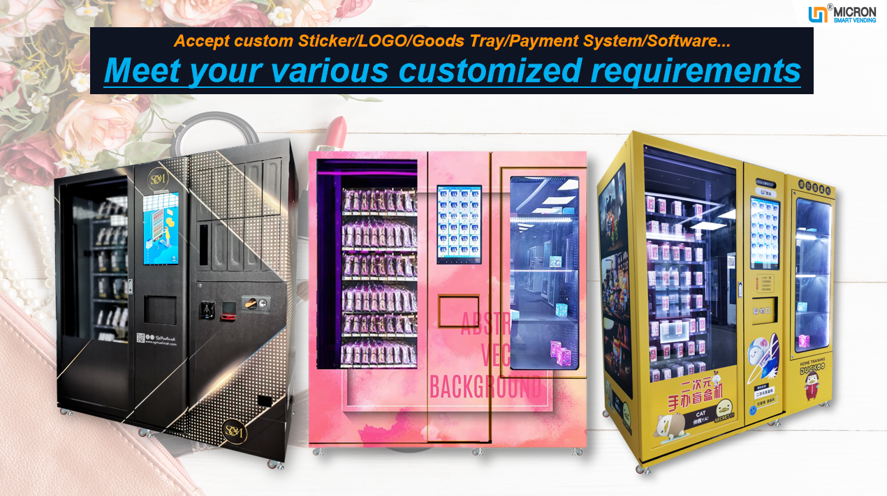 High end beauty vending machine, lipstick vending machine, mascara vending machine, makeup vending machine, nail vending machine