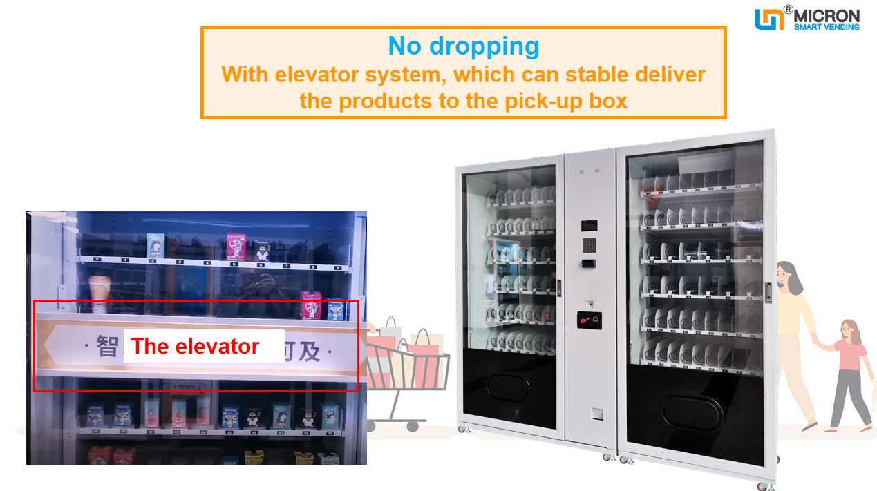 snack drink combo vending machine, meal vending machine,cooling system vending machine