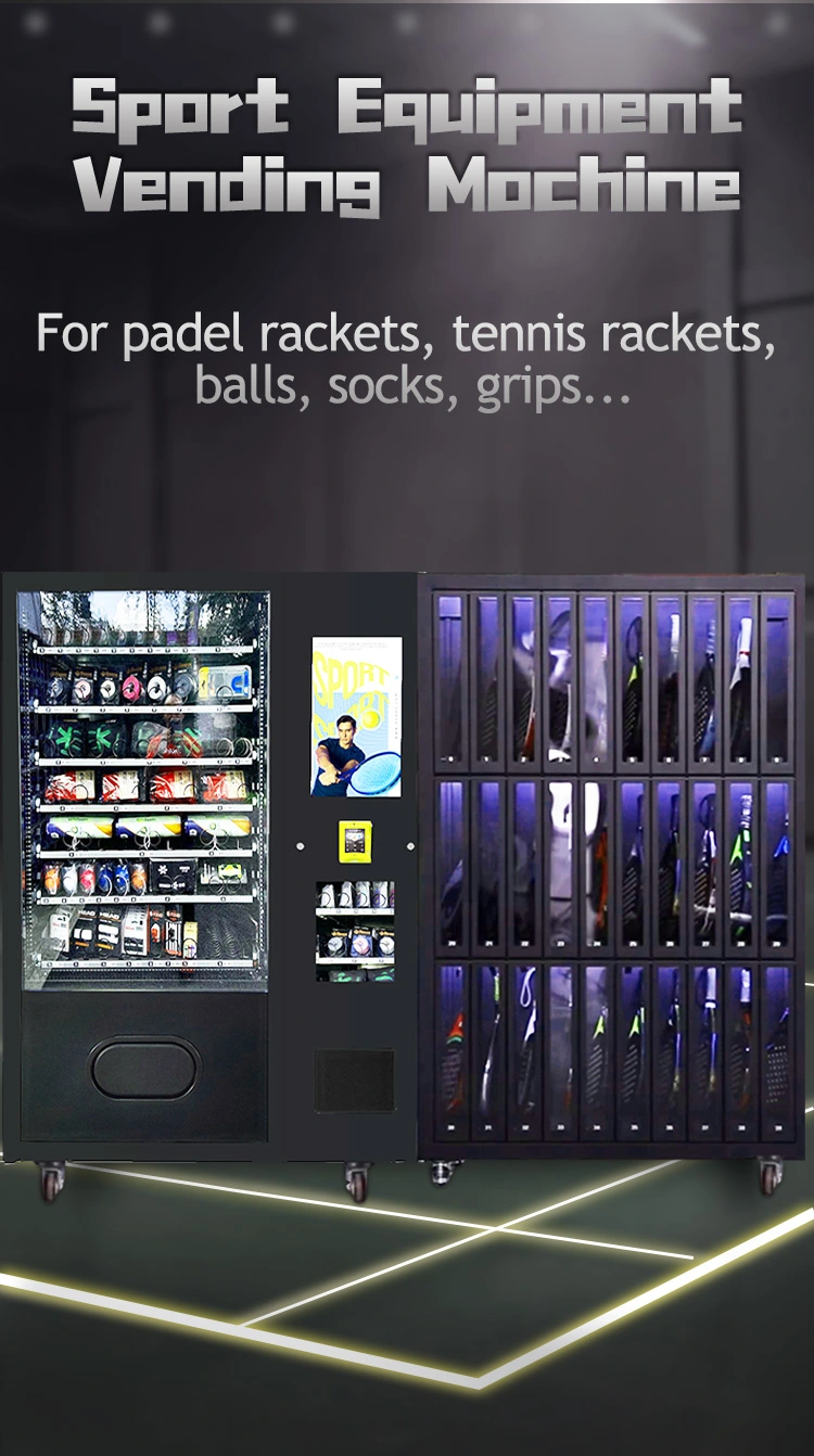 Combo Sport Vending Machine for sport equipment padel rackets tennis balls socks grips...