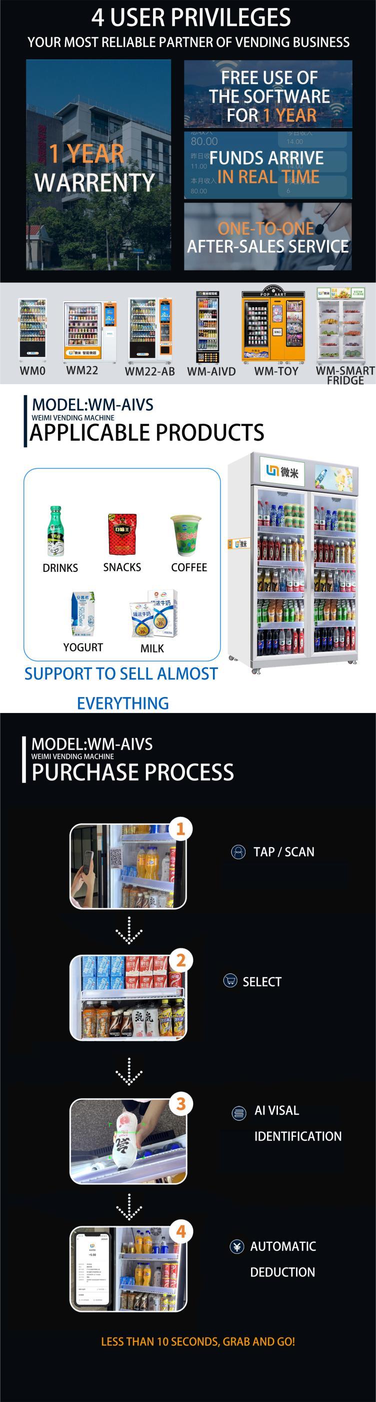 AI visual vending machine shopping flow