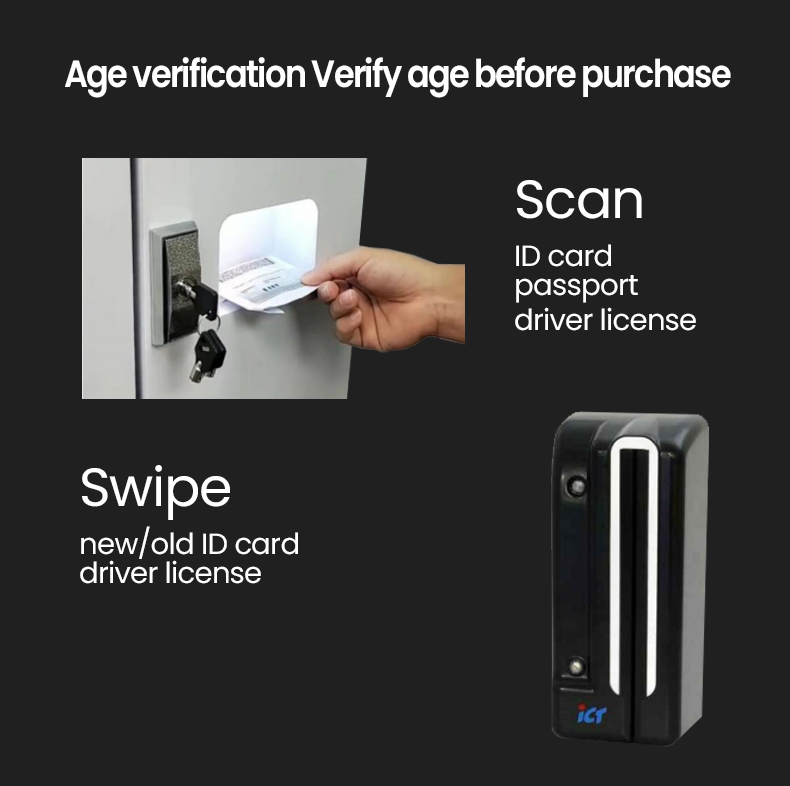Vending machines with age checkers