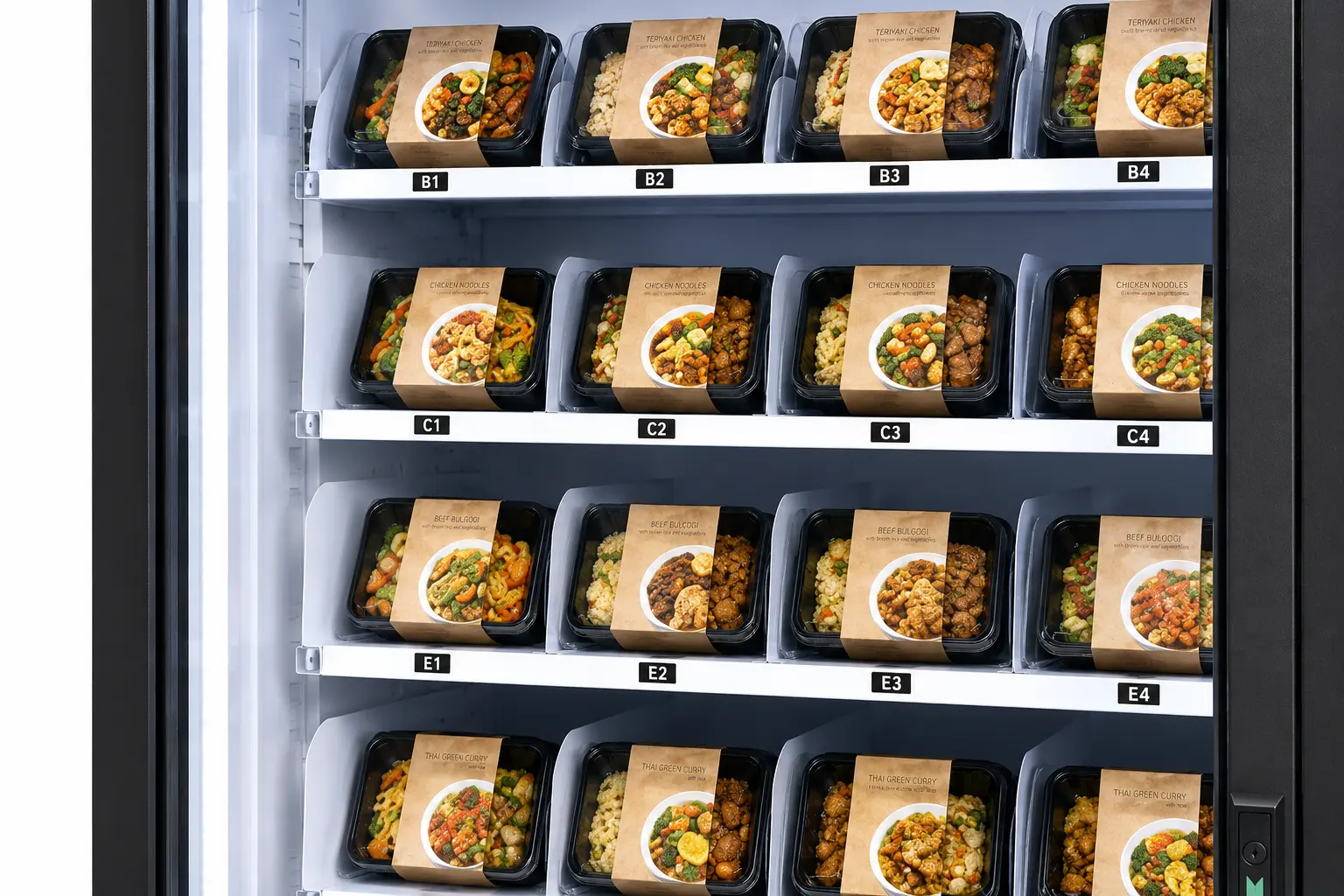 Micron smart ready meal vending machine