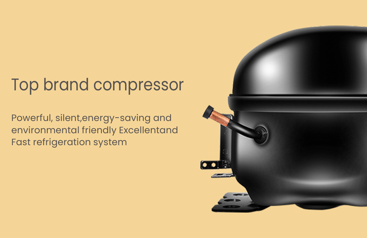 snack and drink vending machine have top brand compressor