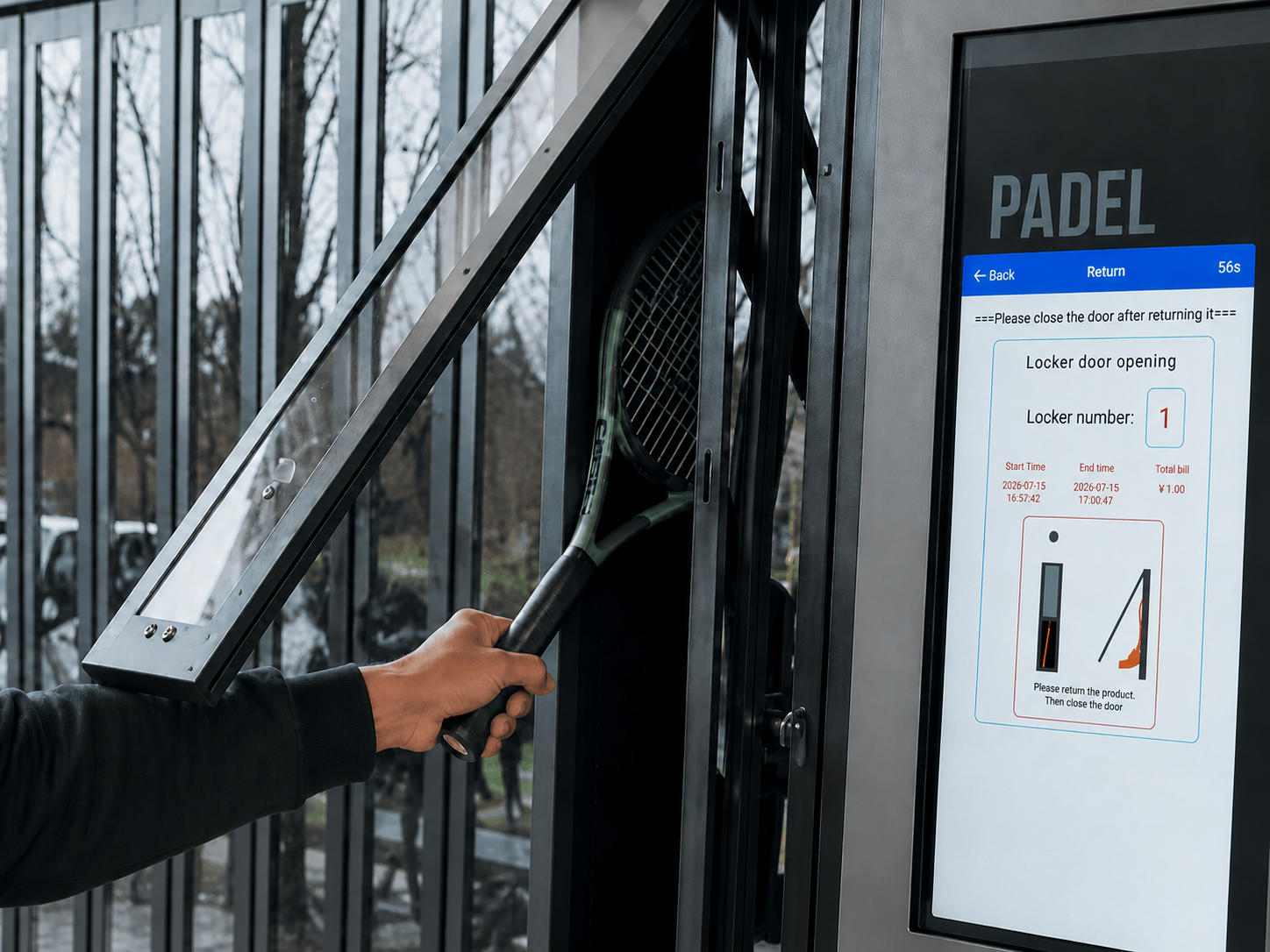 Automated racket rental management