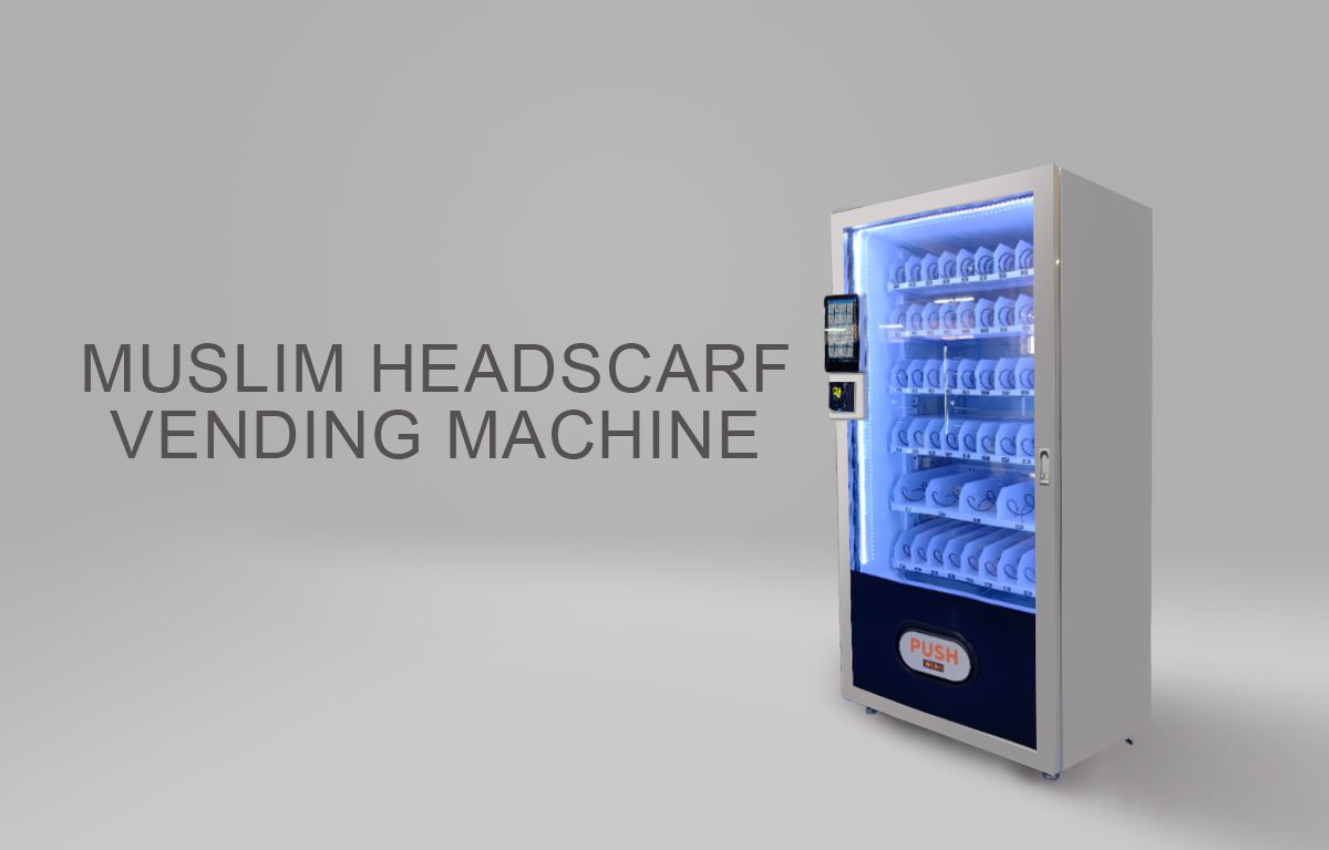 headscarf vending machine have 10 inch touchscreen to sale muslim headscarf
