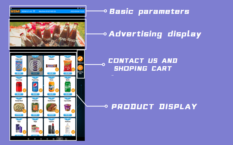 Advanced and comprehensive vending machine purchasing and payment UI ...