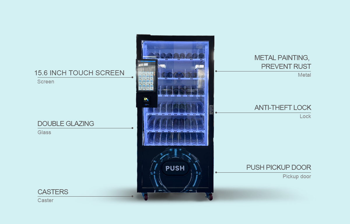 headscarf vending machine have 10 inch touchscreen Newly upgraded, big difference