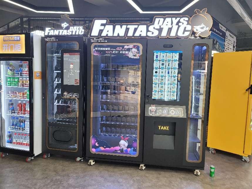beauty vending machine placed in shopping mall have boost brand presence