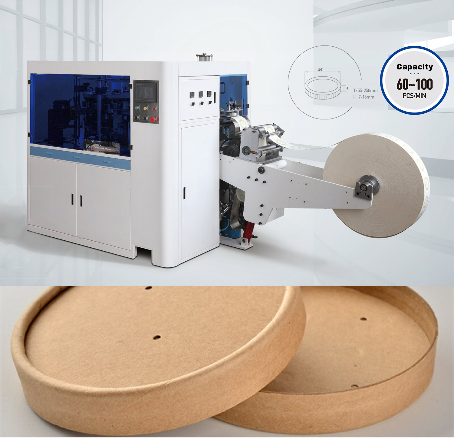 Máquina de tapa de papel