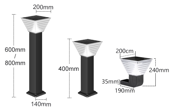 BOSUN solar wall lamp outdoor
