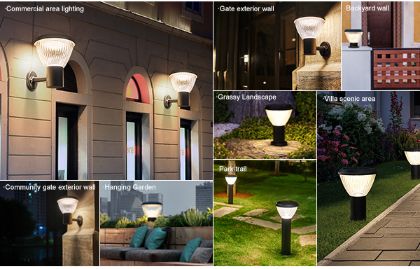 BOSUN decorative solar garden lights application scenarios
