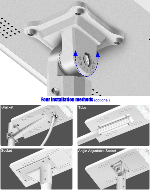 BOSUN outdoor solar street lights Rotatable Adjustment Angle