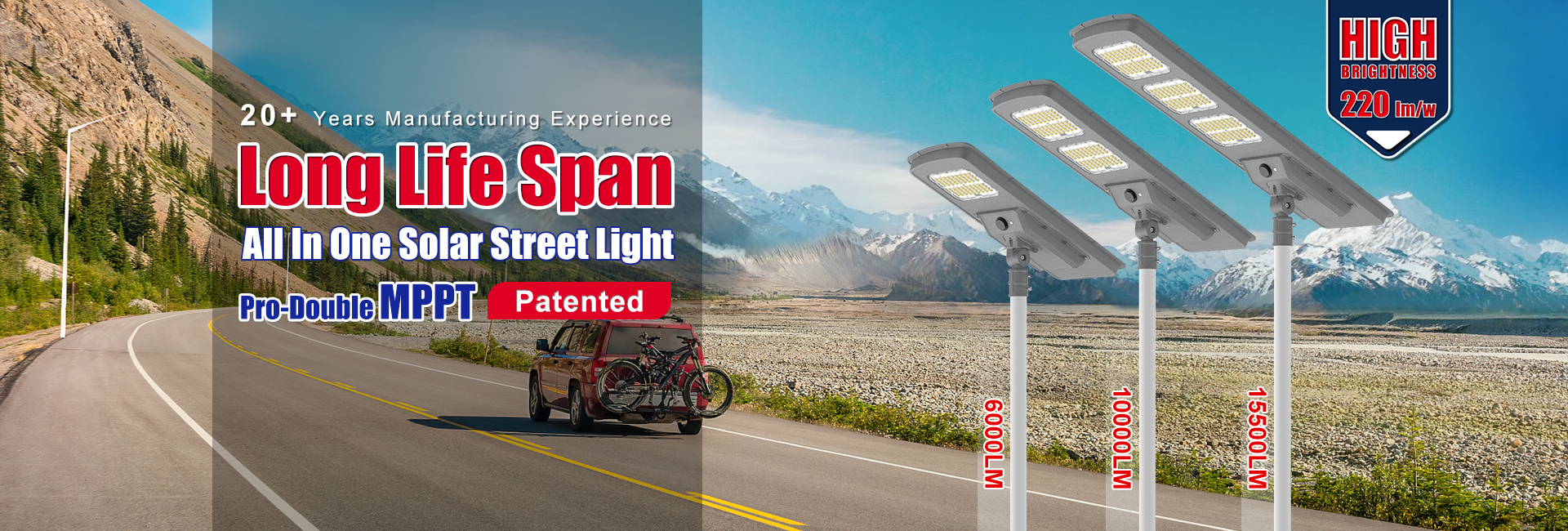 long life span solar street light