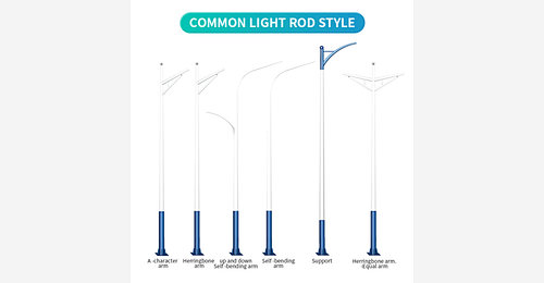 Streets Lamp Pole Customized Style Color - BOSUN Lighting